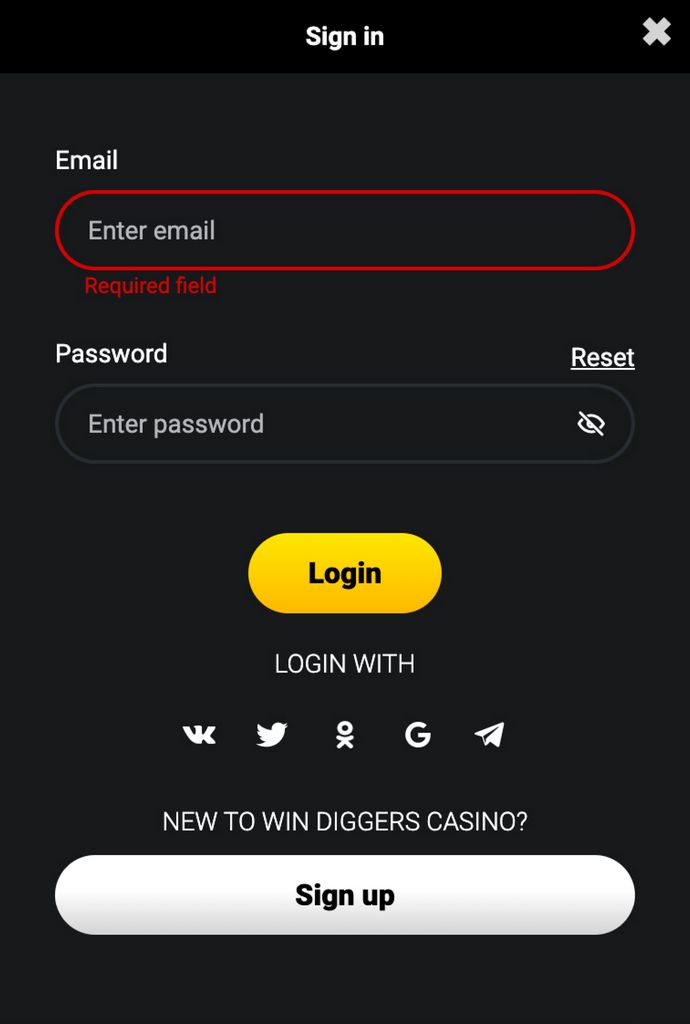 Win Diggers Casino Site Top Games